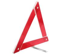 FRCOLOR Foldable Road Warning Triangle Reflective Warning Triangle for Vehicle Emergency, Red Plastic, Driver Safety Sign, Easy to Store