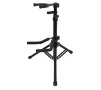 FRCOLOR Foldable Self-locking Violin Display Stand with Gravity Telescopic Floor Bracket in Black, Compact Storage Violin Support Stand with Steel and Abs Materials for Home or Stage Use