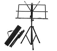 FRCOLOR Foldable Wire Music Stand Portable Adjustable Sheet Music Holder for Practice Teaching Performance Sturdy Iron Construction Space-saving Design
