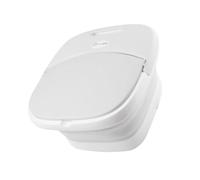 FRCOLOR Folding Foot Soaking Bucket with Lid and Built Massager Thickened Basin for Home Use Portable Foot Wash Basin for Elderly and Relaxation White Practical