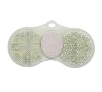 FRCOLOR Foot Scrubber Mat with Pumice Stone and Anti-Slip Suction Cups for Bathroom Use and Nail Shop Pedicure