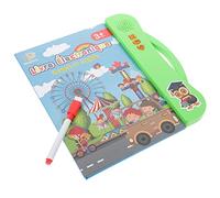 FRCOLOR French English Bilingual Interactive Sound Book for Preschoolers Lightweight Educational Electronic Reading with Bright Colors and Audio for Beginner Language Learning