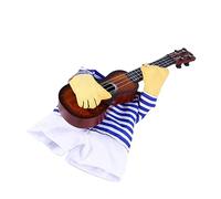 FRCOLOR Funny Puppy Guitar Player Costume for Dogs Adorable Pet Clothes for Cosplay Parties Christmas Events and Photoshoots