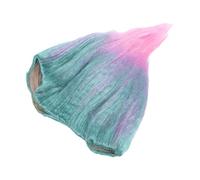 FRCOLOR Genius Flame Shape Wig for Cosplay Festivals Comfortable Troll Festival Hairpiece Blue Purple Pink for Halloween Carnival Masquerade Dress Up