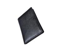 FRCOLOR Genuine Leather Wallet Card Holder Purse for Men Teens Driving License Slot Lychee Pattern Casual Business Use