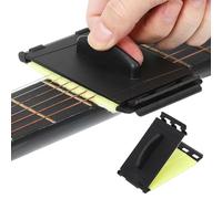 FRCOLOR Ghs Fast Fret Guitar String Cleaner Black Plastic String Cleaning Tool for Guitar Players Reusable Easy to Operate for Cleaning and Fretboard Maintenance