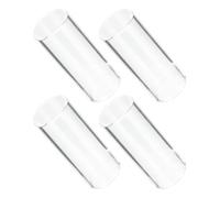 FRCOLOR Glass Guitar Slide and Minimizing Finger Fatigue for Electric and Acoustic Guitars 4pcs Tone Enhancement for Blues Music Practice and Professional or Beginner Guitarists