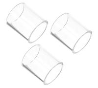 FRCOLOR Glass Guitar Slide Set 3pcs Enhancing Playing Technique and Secure Fit Design with Finger Sleeve Rings for Guitar Practice and Performance