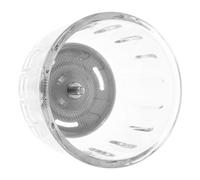 FRCOLOR Glass Replacement Mixing Bowl for Food Processor 0.3L with Silicone Pad and Central Axle, Small Glass Blender Jar Accessory for Food Prep, Dishwasher and Freezer Safe