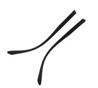 FRCOLOR Glasses Arm Replacement Black Eyeglass Temples Lightweight Slip Spectacle Legs Outer Tooth Wide Fit for Eyewear Repair and Frame Restoration