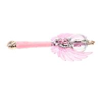 FRCOLOR Glowing Fairy Wand with Light and Music for Pink Princess Stick with Wings Bright Flashing Lights for Party Roleplay and Costume Dress Up