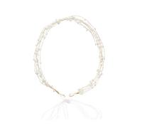 FRCOLOR Gorgeous Handmade Pearl Wedding Headband Elegant Bridal Headdress Hair Accessories for Parties Festivals and Photography Lightweight and Comfortable Dress Hair Accessory