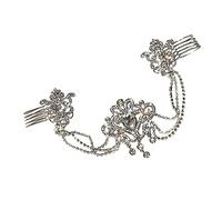 FRCOLOR Gorgeous Wedding Hair Piece Rhinestone Hair Comb for Bride for Engagement Ceremonies
