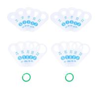 FRCOLOR Grape Diameter Measuring Tool 2PCS Plastic Rings for Farmers and Fruit Sizing at the Market