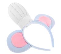 FRCOLOR Grey Chef Mouse Ears Headband Soft Cartoon Costume Accessory for Birthday Parties Boys Role Play and Everyday Fun