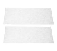 FRCOLOR Guitar Fingerboard Inlay Material 2pcs White Nacre Shell Sheet Rectangle for Neck Decoration and Vintage Item Refurbishing