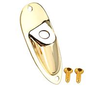 FRCOLOR Guitar Jack Plate for Electric Guitar Golden Ship Shape Sturdy and Wear-resistant Convenient Replacement Electric