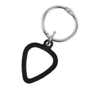 FRCOLOR Guitar Pick Storage Box Portable Plectrum Holder Keychain for Musician Accessories Silicone Material Triangle Shape for Traveling and Daily Use