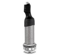FRCOLOR Guitar Pickup Endpin Jack Socket Metal Tailpin Plug for Acoustic Guitar and Ukulele Silver Tube-type Replacement Pickup Socket