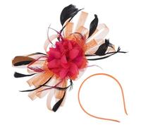 FRCOLOR Hair Bride Headdress Dance Party Hair Accessories Wedding Fascinators Fashion Mesh Headband