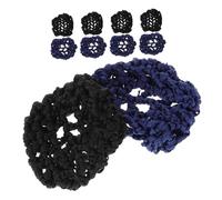 FRCOLOR Hair Bun Cover Preventing Deformation for Women Hairnet 10pcs for Buns Thickened Cloth Mesh Hair Net Suitable for Different Outfits and Occasions