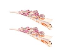 FRCOLOR Hair Clips for Women Large Decorative Bow Hairpins Non-slip Rhinestone Sparkle Hair Jewelry Set