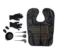 FRCOLOR Hair Dyeing Kit Hair Dye Tool Set with Bowl and Brush Black No Mess for Salon Use