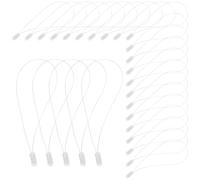 FRCOLOR Hair Extension Ring White Professional Micro Links Loop Tool for Pulling Nano Rings for Salon Party and Wedding Use