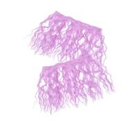 FRCOLOR Hair Extensions Long Curly Synthetic Doll Wig Soft Wave Replacement Bundles for Doll Making Decorative Projects