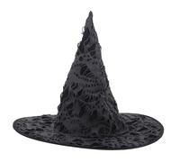 FRCOLOR Halloween Party Costume Witch Hat with Broken Design Comfortable Iron Cloth Material Unique Masquerade Cosplay Accessory for Women and Theme Performances