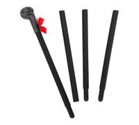 FRCOLOR Halloween Skull Cane Staff in Silver Plastic with Vivid Skeleton Hand and Bowtie Details, Versatile Costume Match and Easy to Carry for Costume Event and Halloween Role Play Props