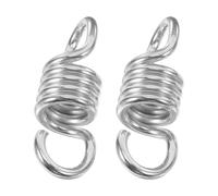 FRCOLOR Hammock Chair for Spring Hooks 2pcs Heavy Duty Suspension Kit Ceiling Mount, Steel Hooks Stability and Versatile Hanging Accessory Patio Swing for Chair