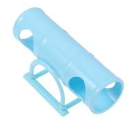 FRCOLOR Hamster Seesaw Tunnel Blue, Interactive Small Pet Exercise Tunnel with Fun Seesaw for Hamsters and Guinea Pigs, Enrichment for Small Animals