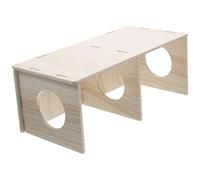 FRCOLOR Hamster Solid Wood Shelter House for Guinea Pig Hideout Hamster Hiding Place Cage Decor Wood Hideouts for Small Animal Playpen