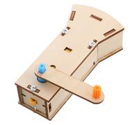 FRCOLOR Hand Crank Solar Powered Flashlight DIY Model for Adults Educational Physics Experiment Kit for Electricity and Energy Learning Portable Emergency LED Torch for Camping and Outdoor