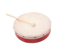 FRCOLOR Hand Drum Musical for Wooden Percussion Instrument with Mallet Easy Grip Design for Early Childhood Music Exploration and Rhythm Development Interactive Educational Drum