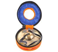 FRCOLOR Handmade Pure Copper Tibetan Tingsha Cymbals Bell Set with Chime for Meditation Yoga and Buddhist Practice, Smooth Finish Percussion Instrument for Mindfulness