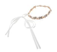 FRCOLOR Handmade Rhinestone Bridal Headband Lightweight Wedding Hair Accessory for Brides Elegant European American Style with Dazzling for Ceremony and Reception