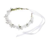 FRCOLOR Headband Occasions for Special for Enhancing Romantic Atmosphere Elegant White Floral Pvc Material Flower Crown Headpiece and Brides Bridesmaids Wedding Bridal