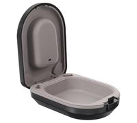 FRCOLOR Hearing Aid Case Portable Protection Box with Shockproof Silicone Cushion for Behind The Ear and in-Ear Hearing Devices Compact Storage for Travel and Daily Use