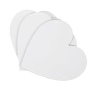 FRCOLOR Heart Canvas Panel Set 5Pcs 20X20Cm Cotton Primed Boards for Beginners and Artists Compatible Acrylic and Oil Paints for Artistic Creations
