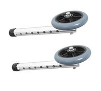 FRCOLOR Heavy Duty Universal Walker Wheels 2pcs Aluminum Alloy Replacement Walker Accessories Anti-wear Casters Use in Healthcare