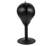 FRCOLOR High Performance Desktop Boxing Speed Ball with Suction Base for Reflex Training and Stress Relief Black Resilience Punching Bag for Adults Fun Mental Health Exercise