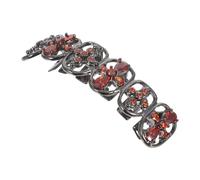 FRCOLOR Hip Hop Teeth Grills with Rhinestones for Men and Women Dark Goth Halloween Tooth Caps Hip Hop Jewelry for Themed Parties and Everyday Styling Unique Spooky Costume Accessory