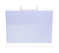 FRCOLOR Horizontal Sign Holder and Efficient Multipage Flip Design Tabletop Display Stand with 6 Pages Double-sided Plastic Frame, High Transparency for Retail and Restaurant Table