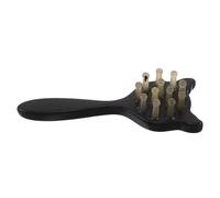 FRCOLOR Horn-shaped Cat Comb Detangling Paddle for Scalp Massage and Hair Care Natural Material for Grooming and Gua Sha Therapy