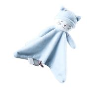 FRCOLOR Infant Appeasing Doll Blanket Towel for Newborns Soothing Sensory Toy Soft Plush Blanket for Crib Sleep Training Toddlers and Infants