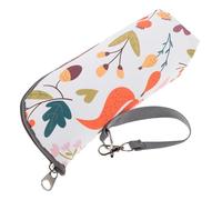 FRCOLOR Insulated Thermal Bottle Bag with Zippered Closure Portable Bottle Cooler and Warmer Pouch with Cute Animal Print Compact Travel Tote for Breastmilk Feeding Daycare and Nursing Use