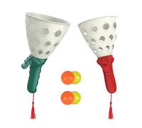 FRCOLOR Interactive Catch Launcher Balls Set for Boys and Girls Outdoor Fun Pop-Pass-Catch Game for Children Engaging Family Activity for Backyard and Park