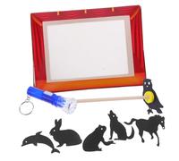 FRCOLOR Interactive Shadow Puppets for DIY Handmade Chinese Heritage Educational Puppets Theater Craft Kit Creative Storytelling and Drama Play Science Learning Stage Included